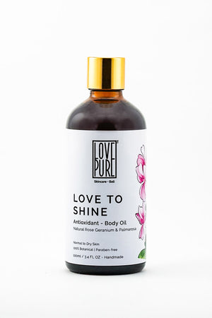 Anti-aging, moisturizer & floral Body Oil - Love to Shine