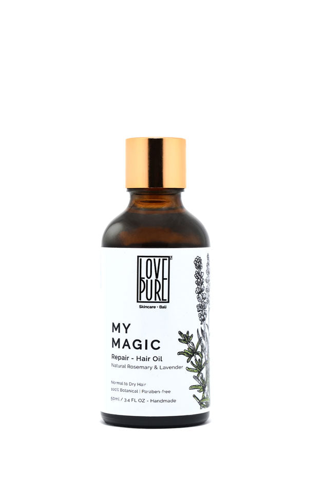 Hair oil: repairs, shapes and hydrates hair - My Magic